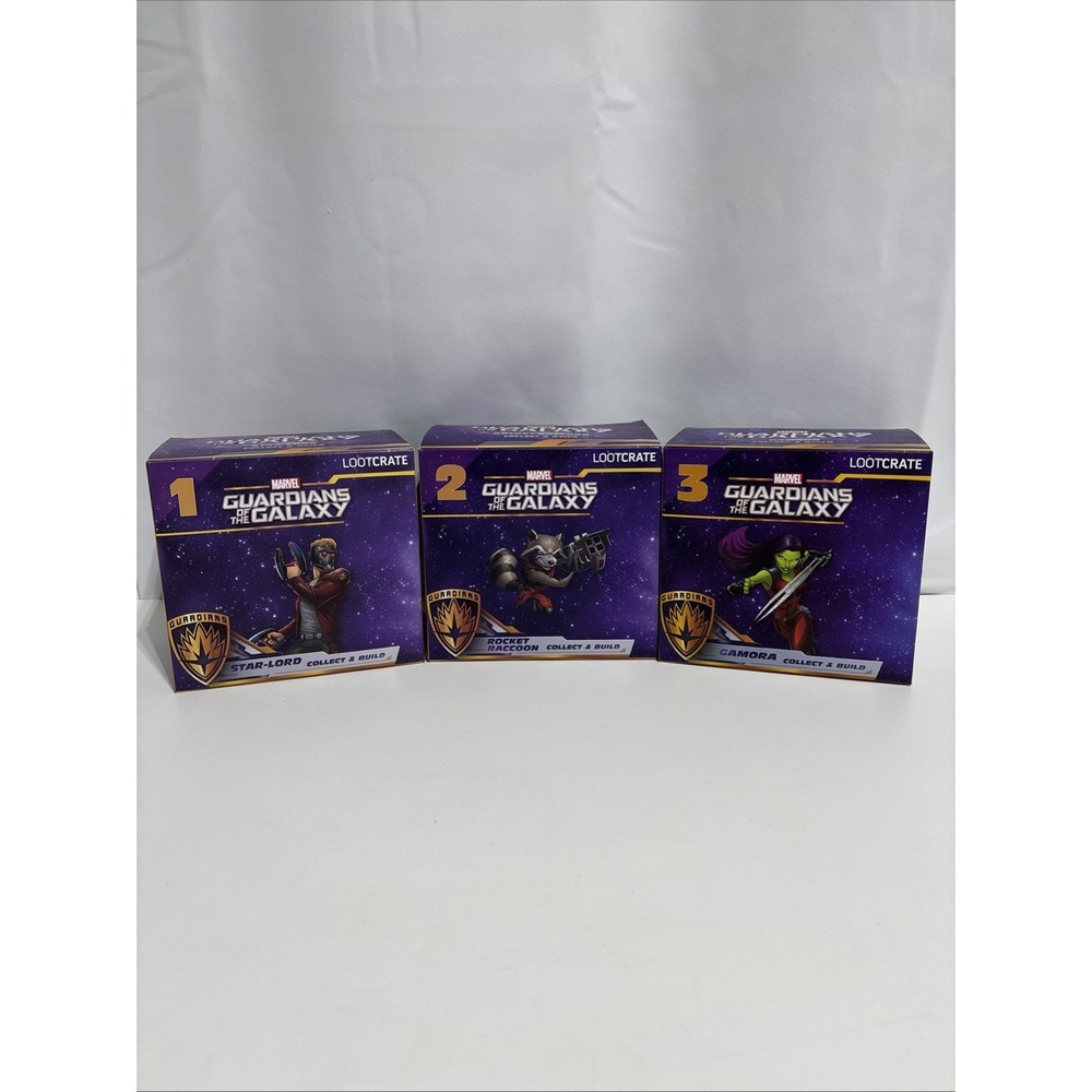 Loot Crate Marvel Guardians Of The Galaxy Star-Lord Rocket Raccoon Gamora